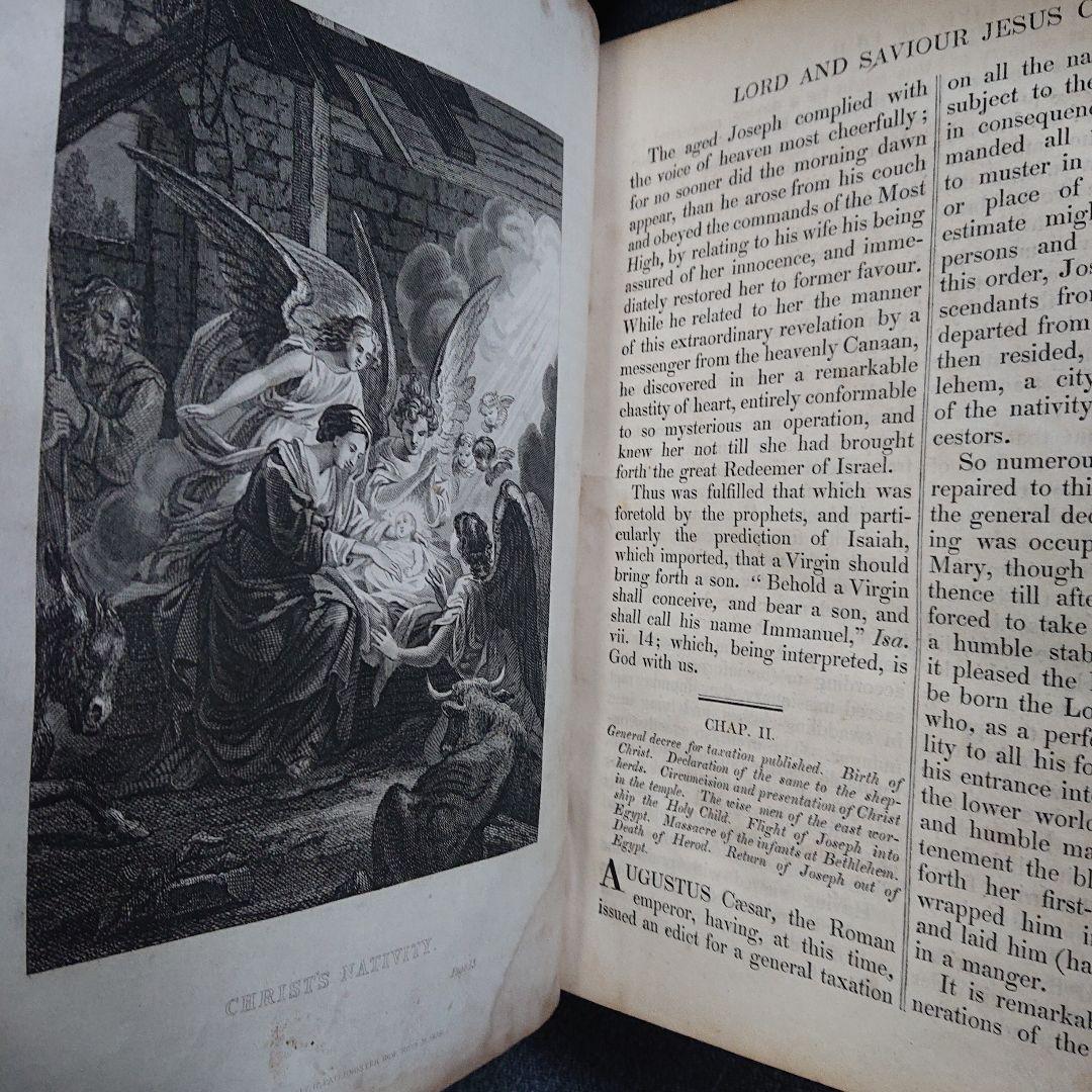 Life of Christ 1839 キリスト教 アンティーク　聖書