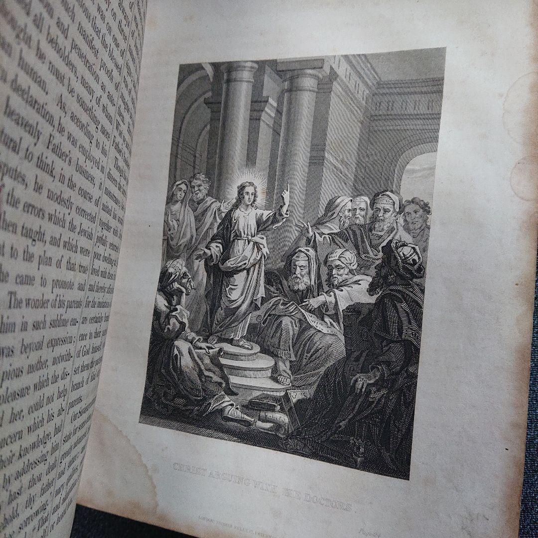 Life of Christ 1839 キリスト教 アンティーク　聖書