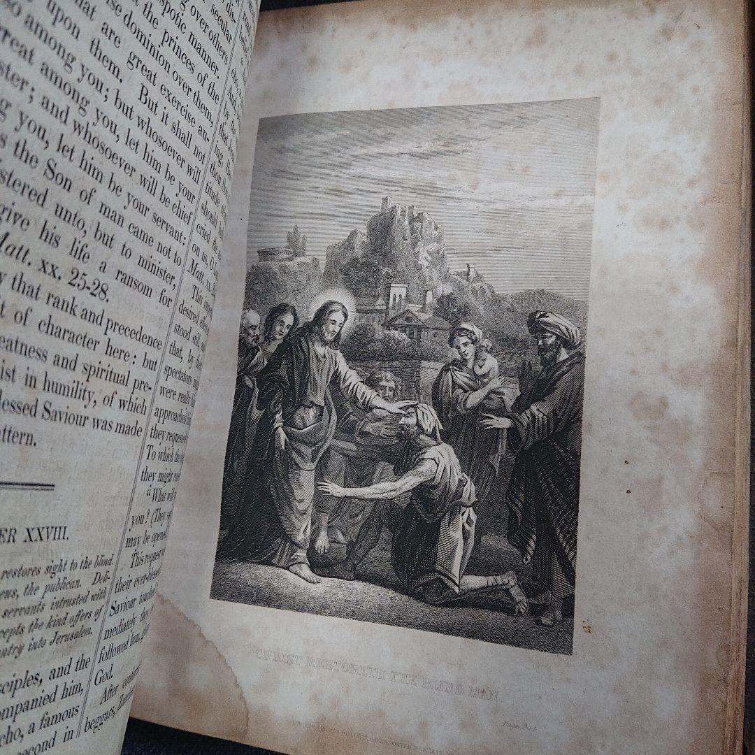 Life of Christ 1839 キリスト教 アンティーク　聖書