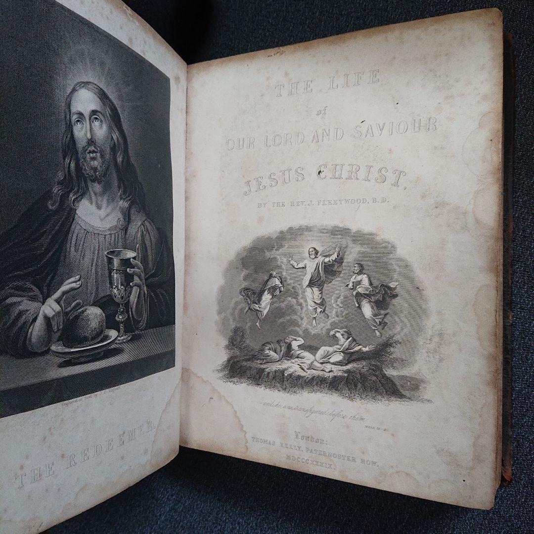 Life of Christ 1839 キリスト教 アンティーク　聖書