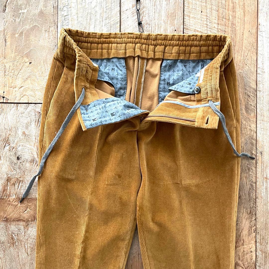 【極美品】PT TORINO テーパード イージー コーデュロイ スラックス