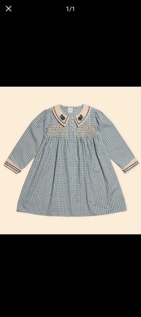 ワンピース 23AW Apolina minnie dress 5-7Y