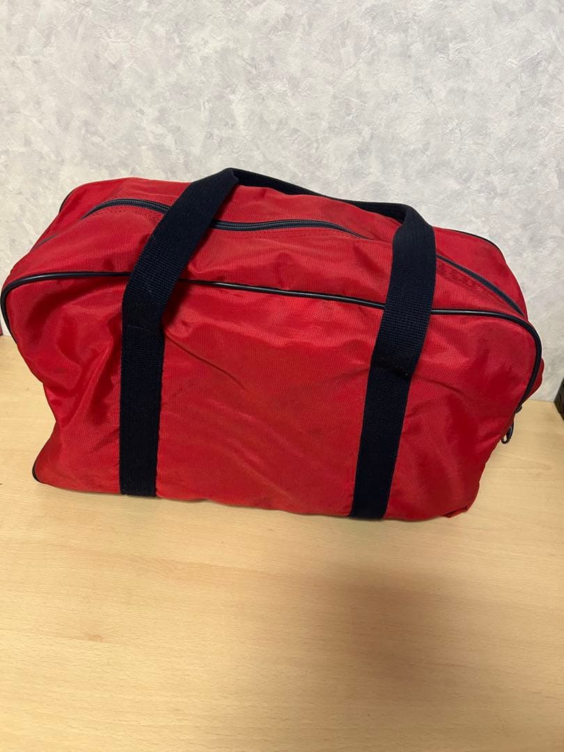 adidas赤スクバ　ボストンバック80s スポーツバック