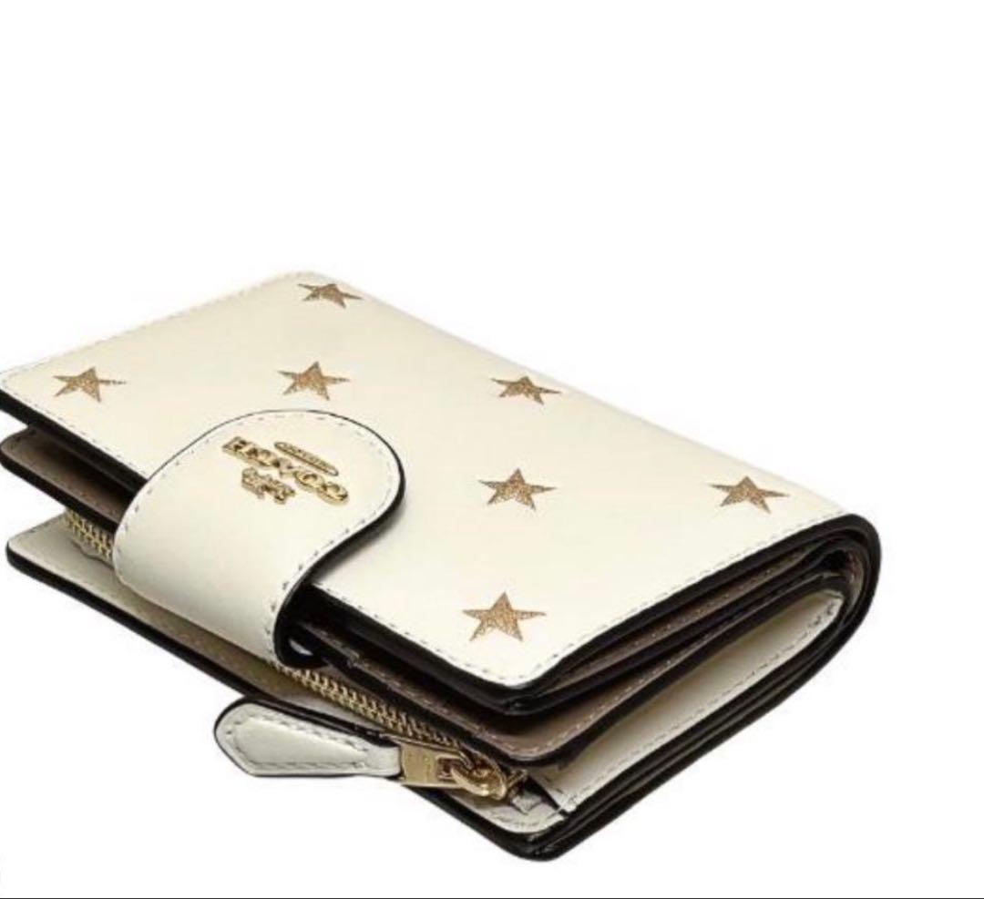 COACHコーチリファインドカースタープリンターミディアム二つ折り財布