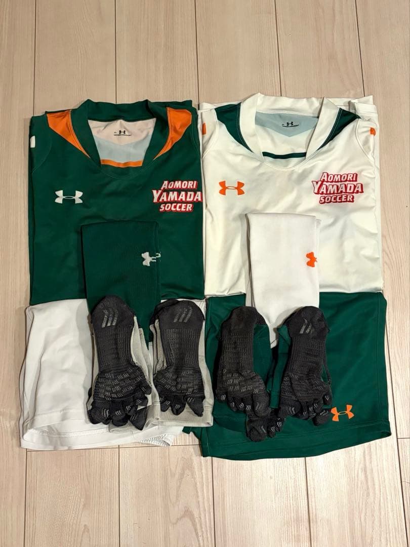 青森山田サッカー ユニフォーム ホーム&アウェー タビオ4足セット