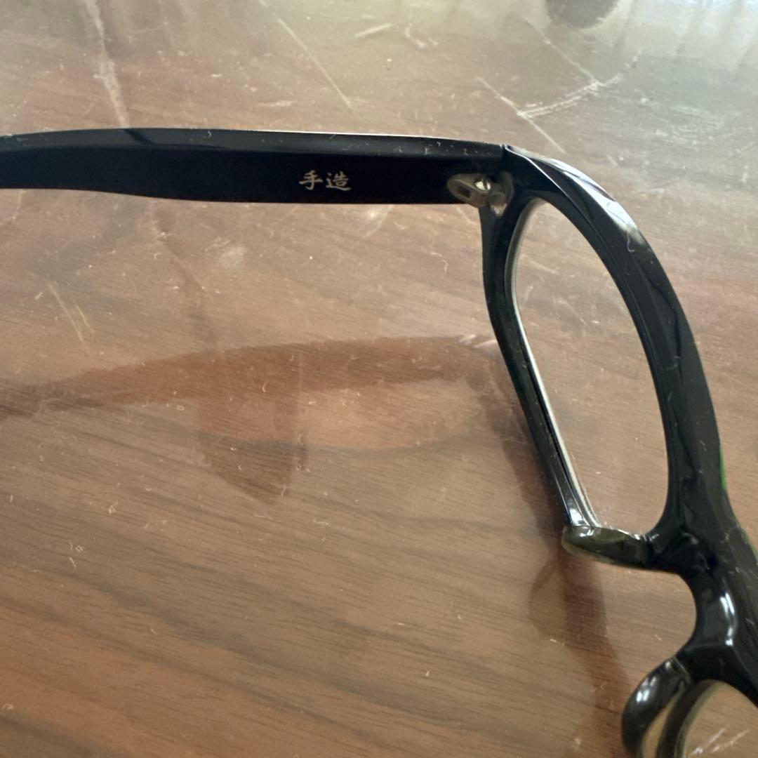 金子眼鏡 與市 Y-2 8K ブラック セルロイド製