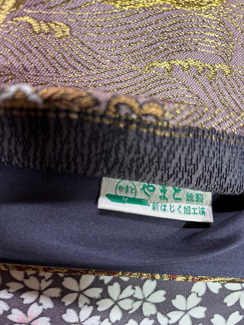 上質訪問着　桜柄　グレージュ