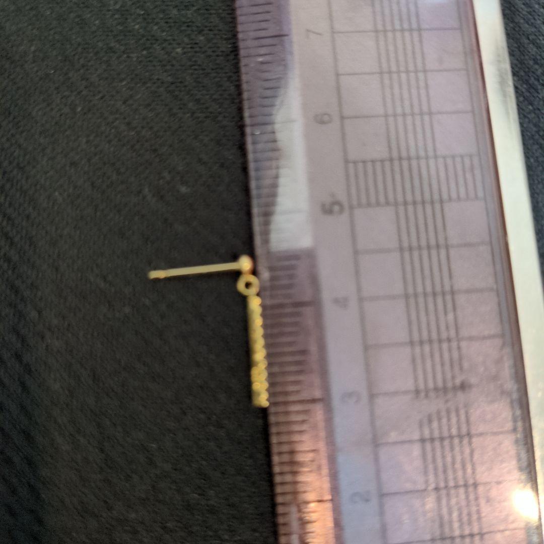 【最終お値段】k18ygダイヤモンド0.04✕2ピアス