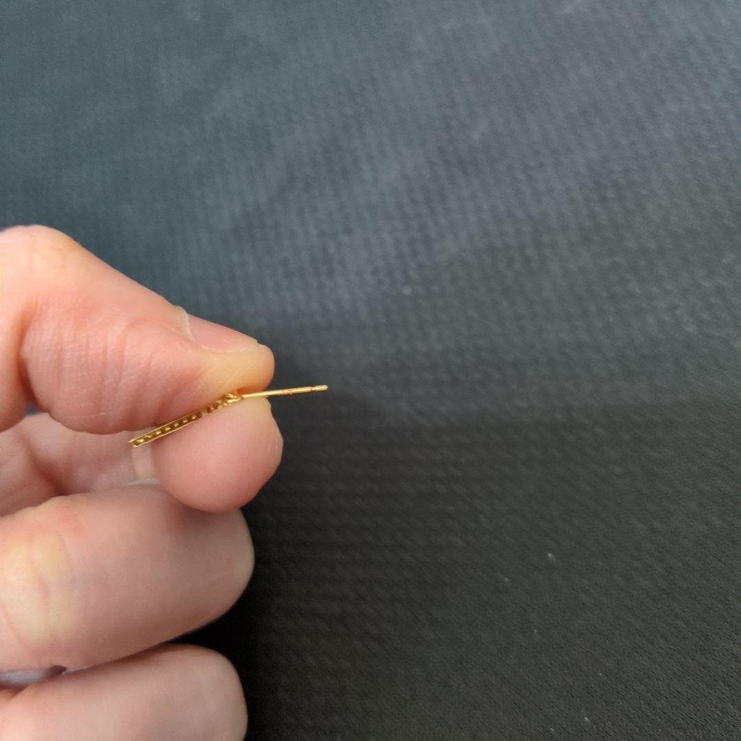 【最終お値段】k18ygダイヤモンド0.04✕2ピアス