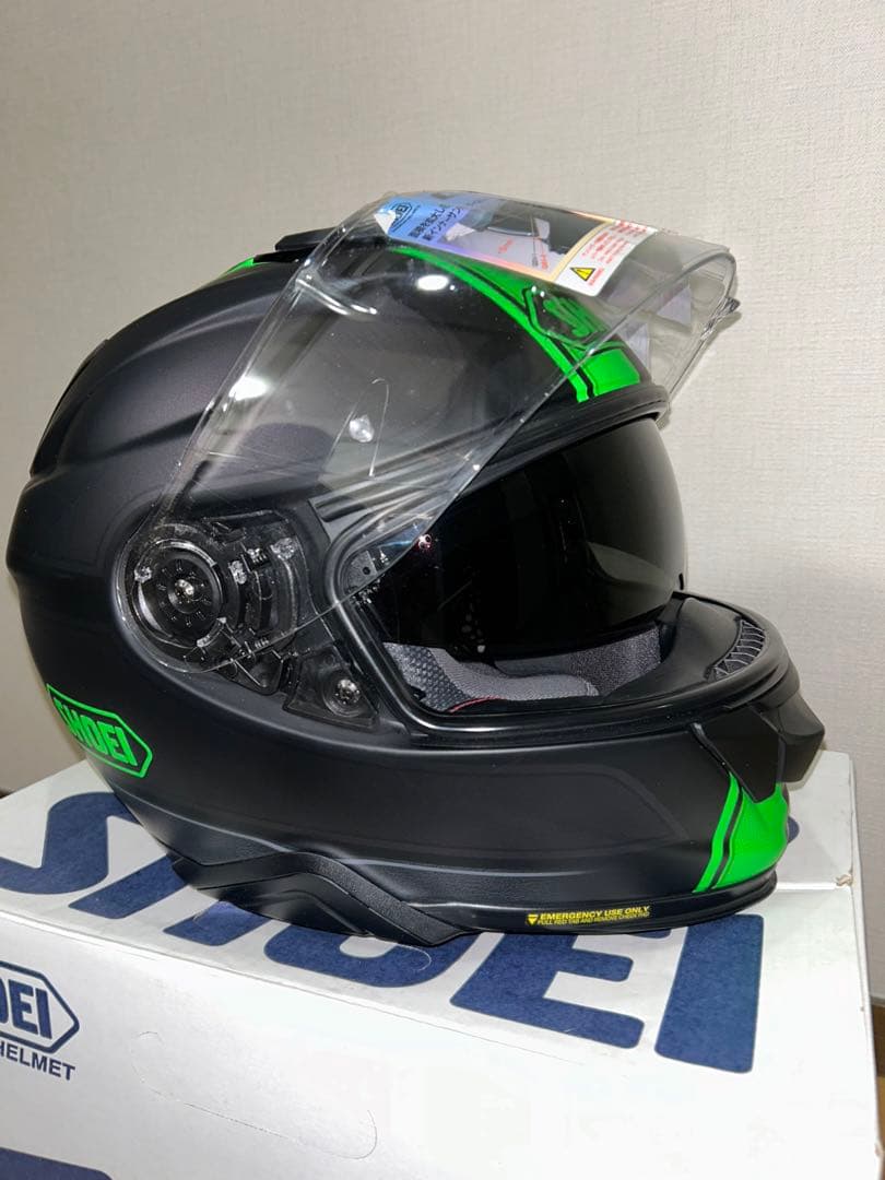SHOEI GT-AIR II フルフェイスヘルメット ブラック/グリーン　XL