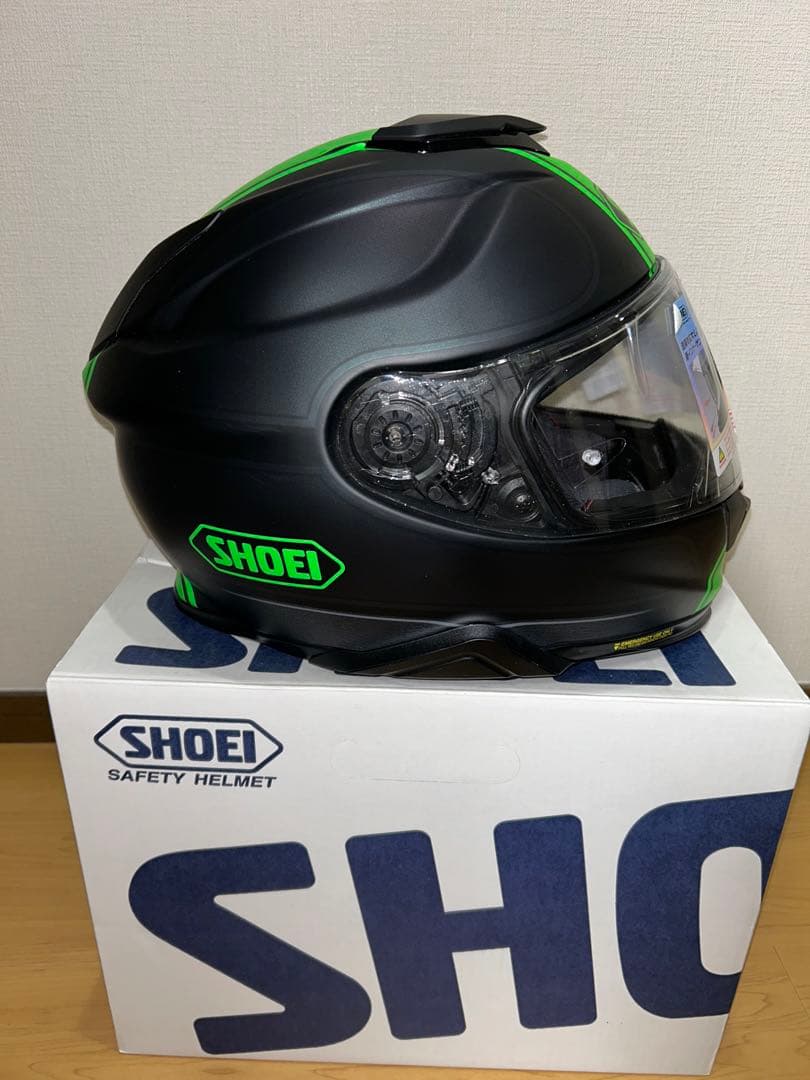 SHOEI GT-AIR II フルフェイスヘルメット ブラック/グリーン　XL