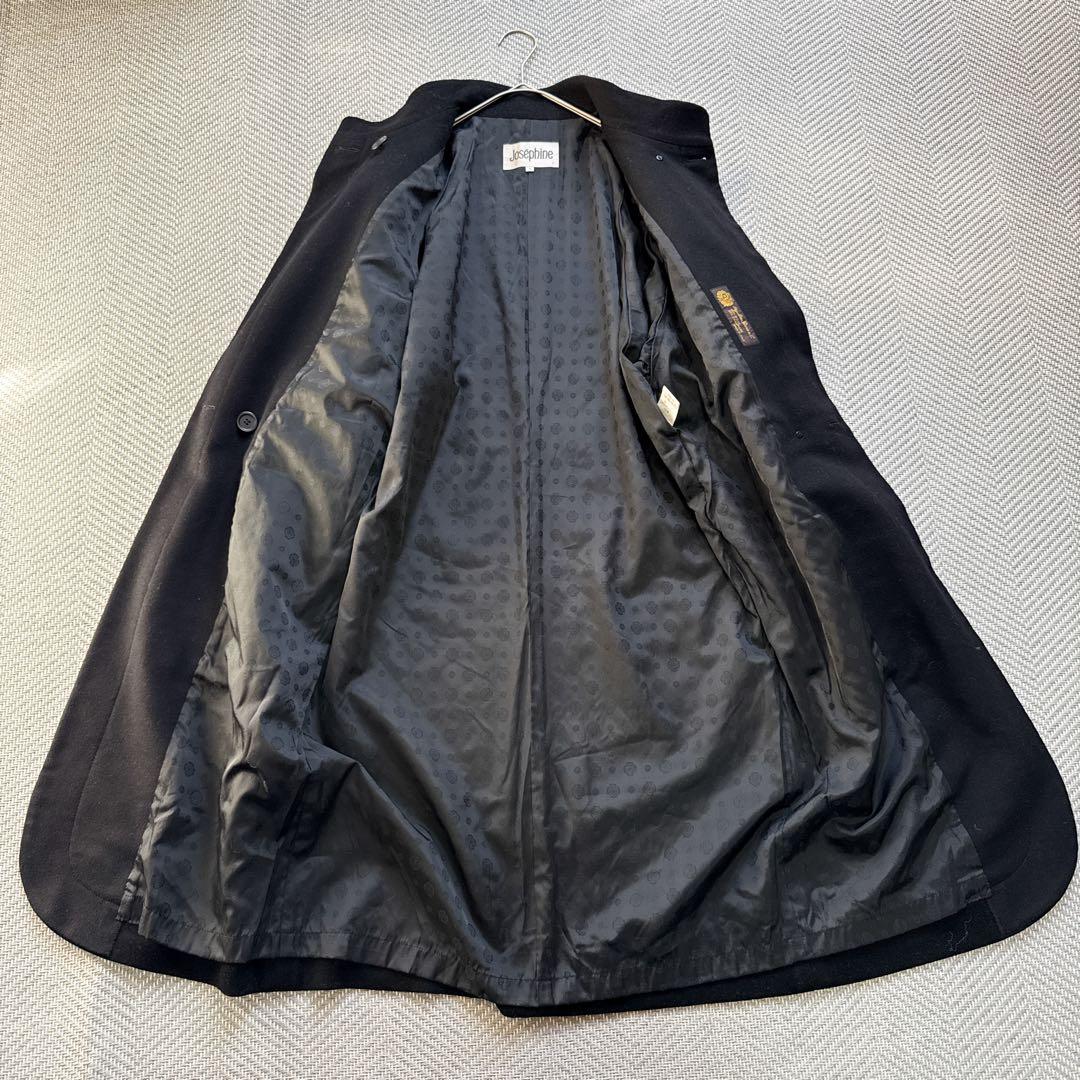 美品 Josephine ロロピアーナ ウールカシミヤ ハイネックロングコート