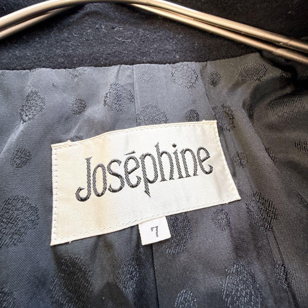 美品 Josephine ロロピアーナ ウールカシミヤ ハイネックロングコート