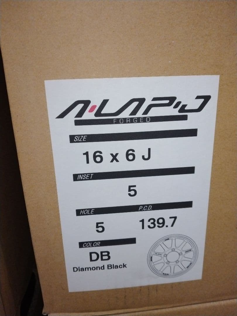 RAY'S A-LAP-J16×6J+5 DB 軽量鍛造新品 JB74シエラ対象