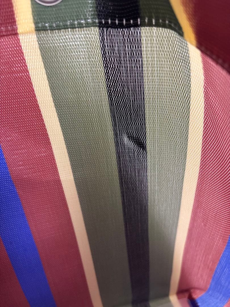 MARNI マルチカラーストライプかごバッグ