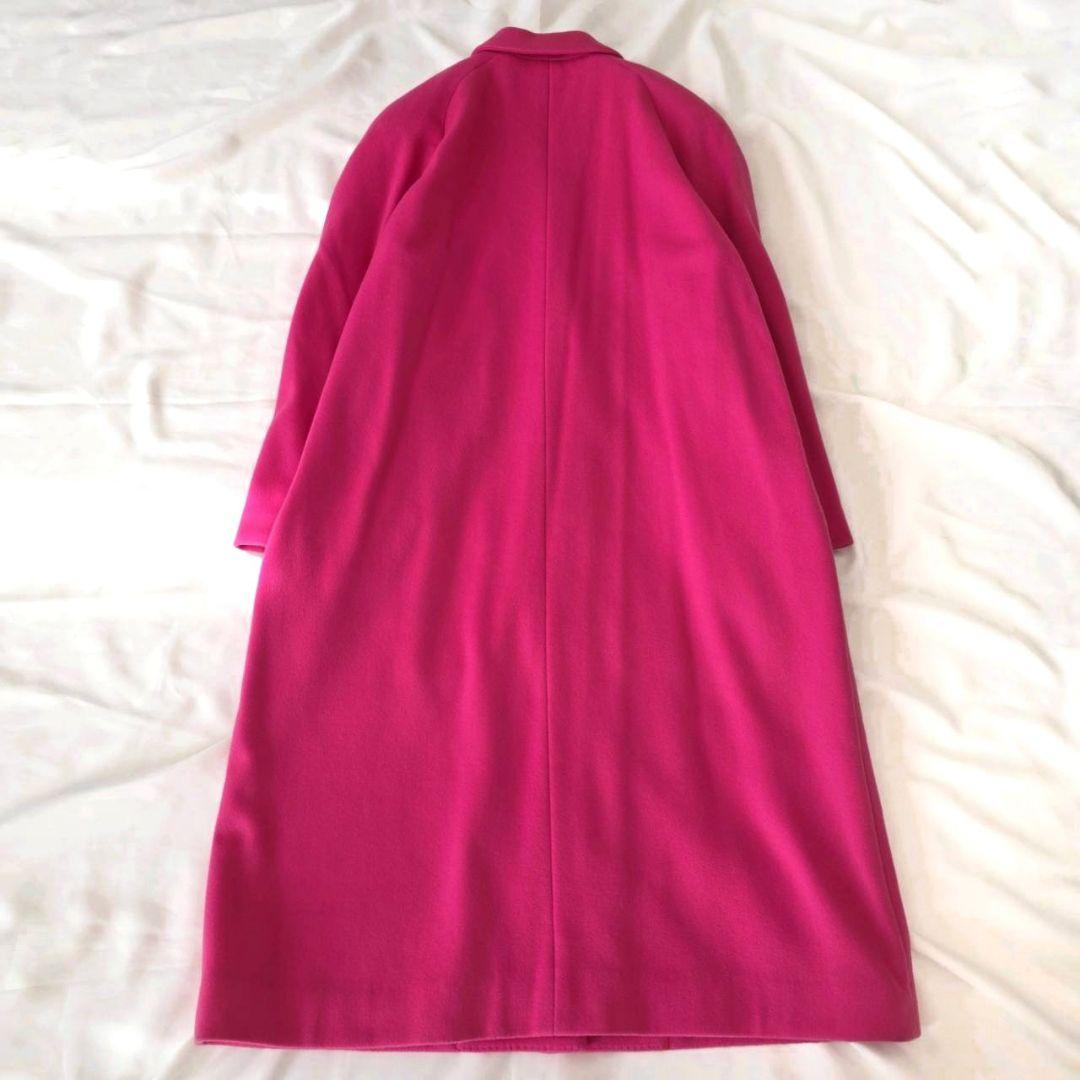 レオナール カシミヤ100％ シルク チェスターコート 花柄 11AR