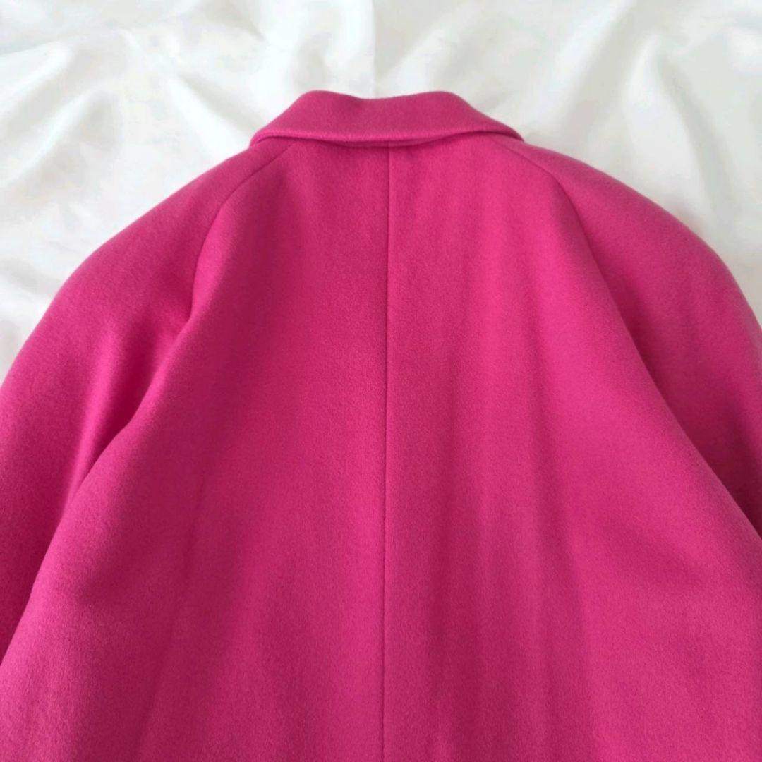 レオナール カシミヤ100％ シルク チェスターコート 花柄 11AR