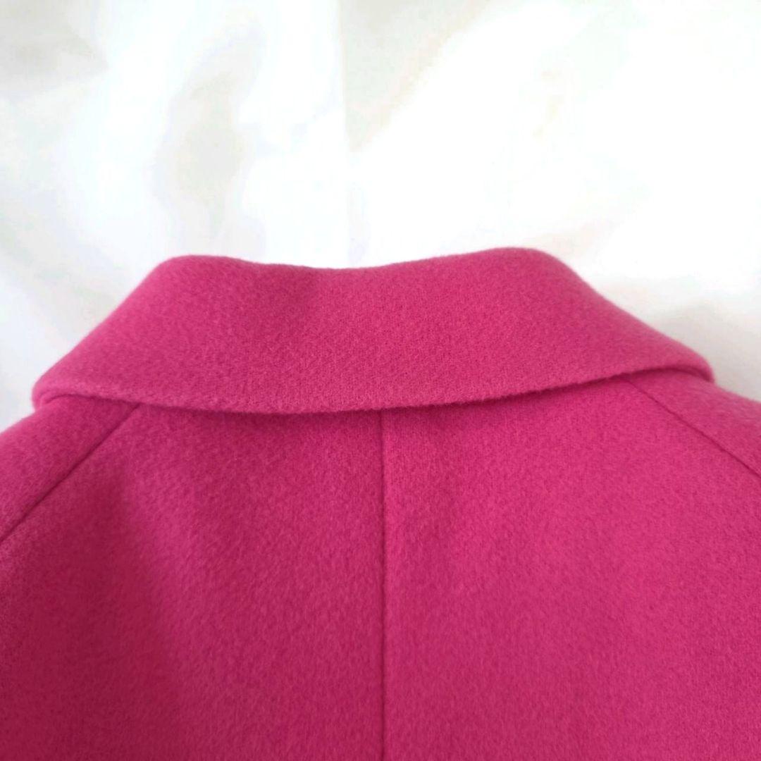 レオナール カシミヤ100％ シルク チェスターコート 花柄 11AR