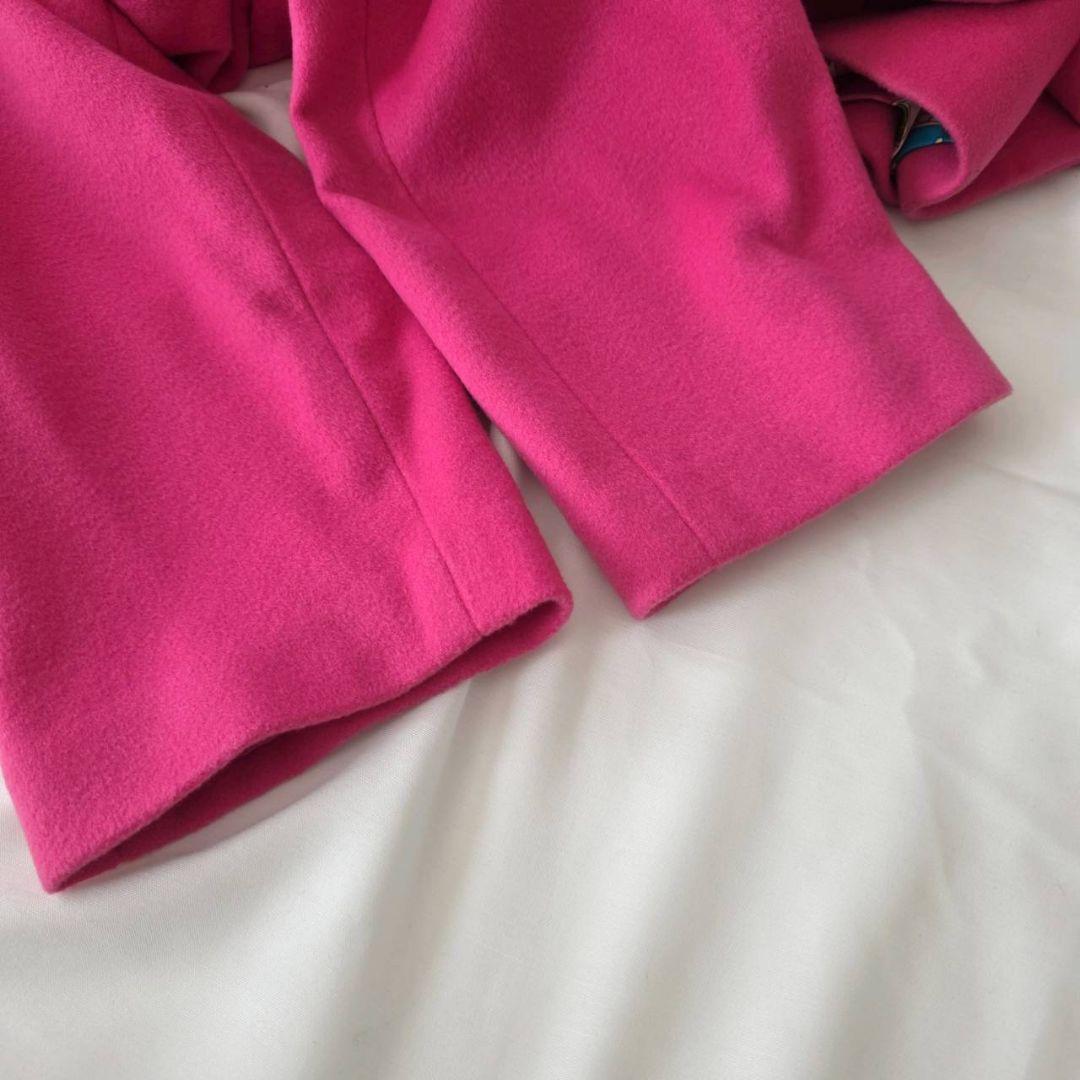 レオナール カシミヤ100％ シルク チェスターコート 花柄 11AR