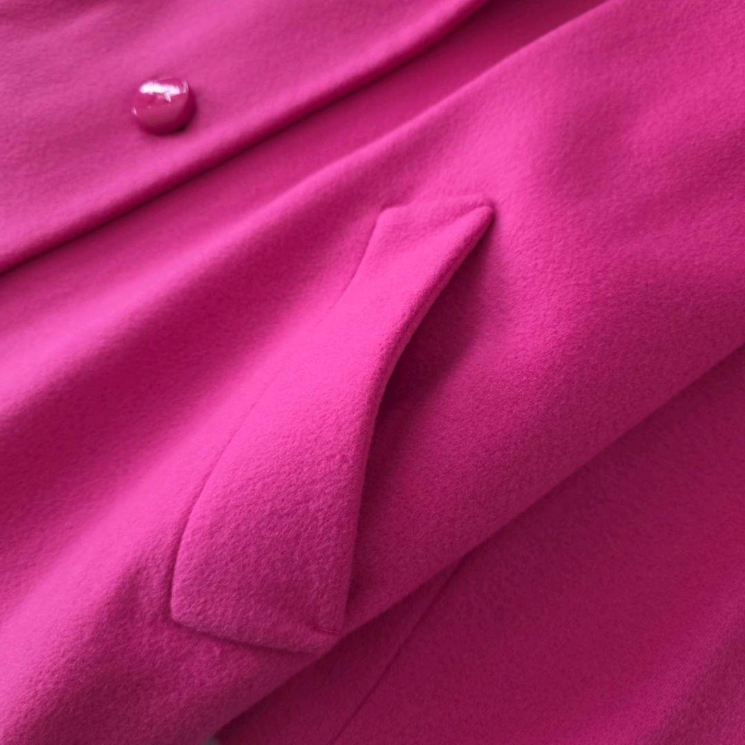 レオナール カシミヤ100％ シルク チェスターコート 花柄 11AR