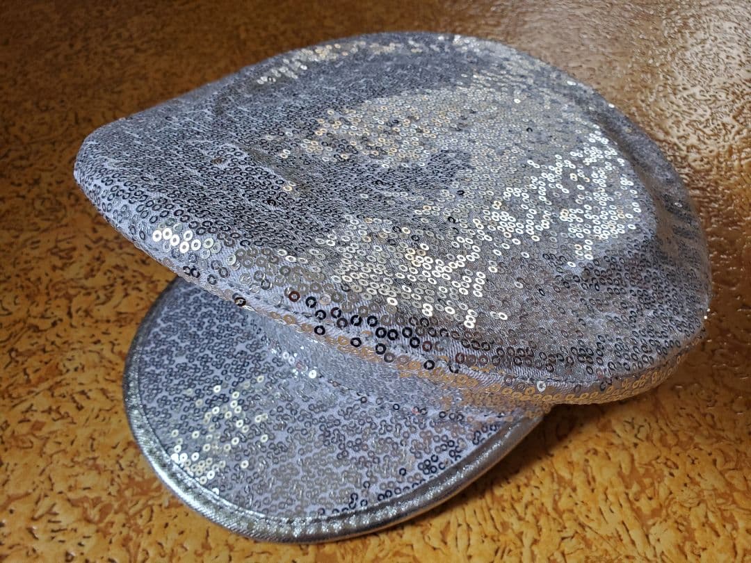 69 シルバー スパンコール 軍帽 制帽 銀 ポリス ハット ラルク HYDE