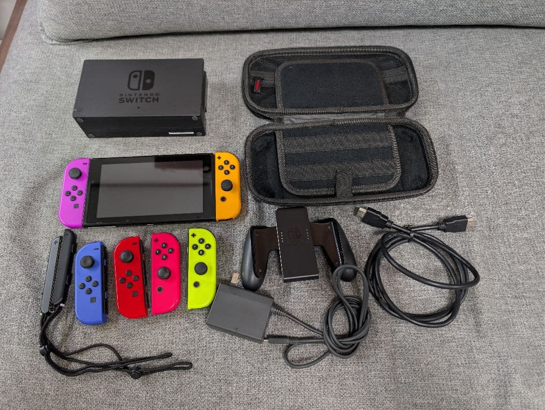 switch本体　一式　ジャンクジョイコン×4