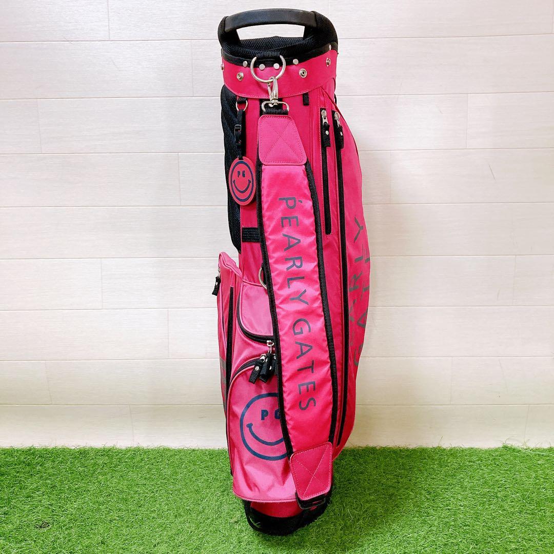 パーリーゲイツ　スタンド式　キャディバッグ　軽量　ゴルフバッグ　ピンク