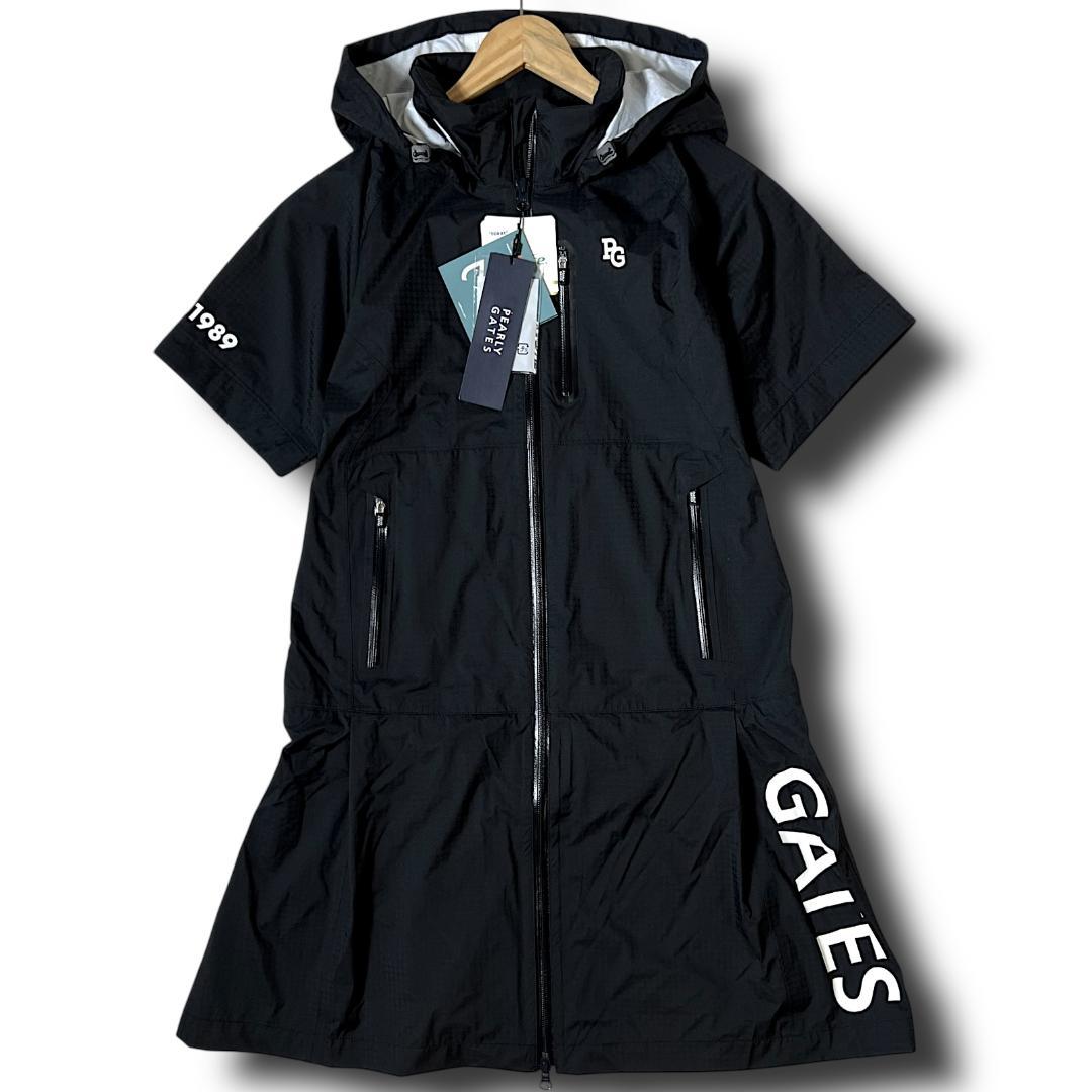 定価46,200円 新品 0 黒 パーリーゲイツ レインジャケット ワンピース