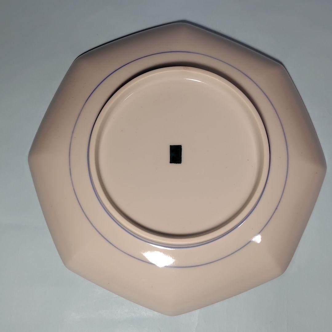 九谷焼 八角皿 吉祥柄(鶴) 5枚組