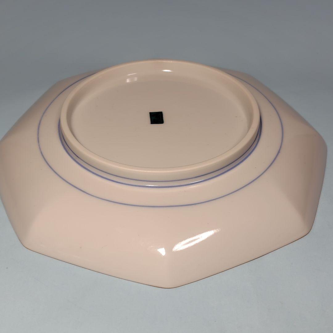 九谷焼 八角皿 吉祥柄(鶴) 5枚組