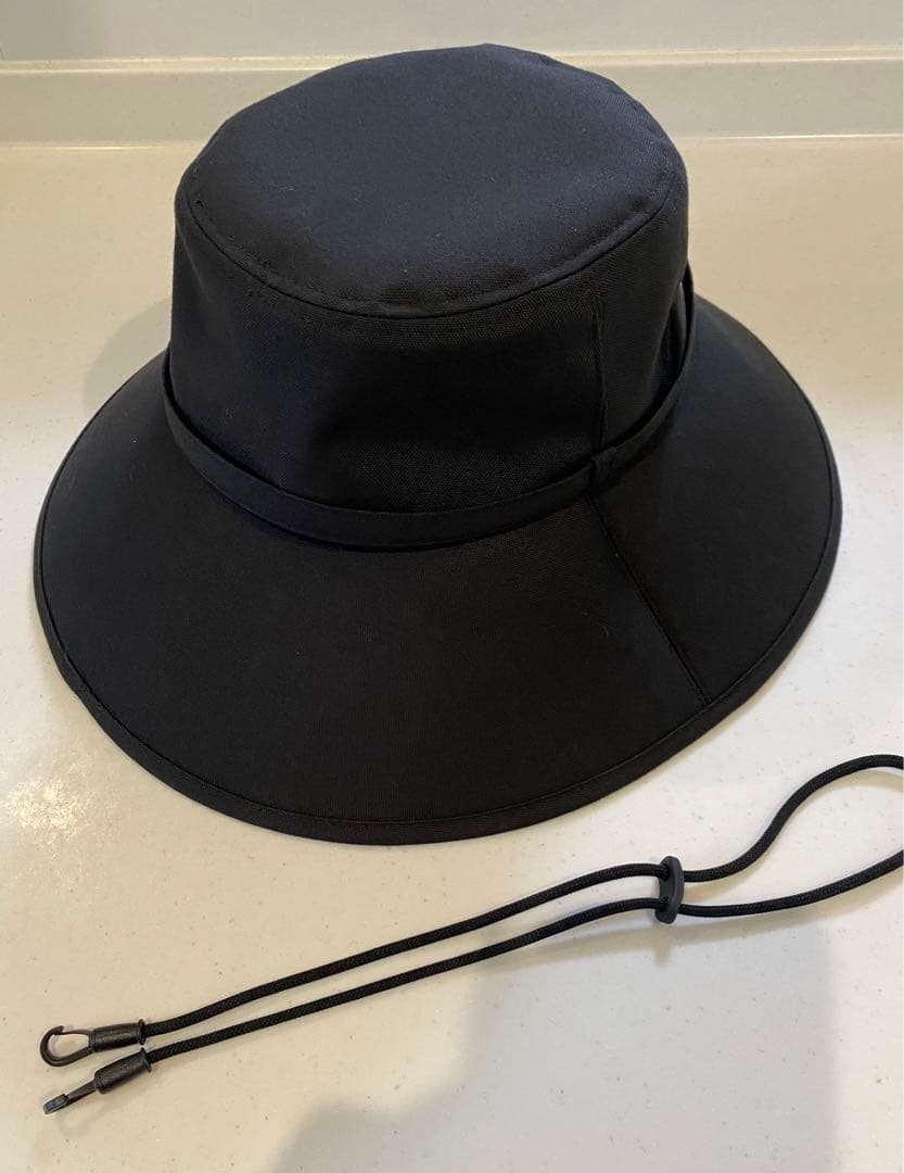 サンバリア100 ウィンドハット　uv帽子　Lサイズ　ブラック