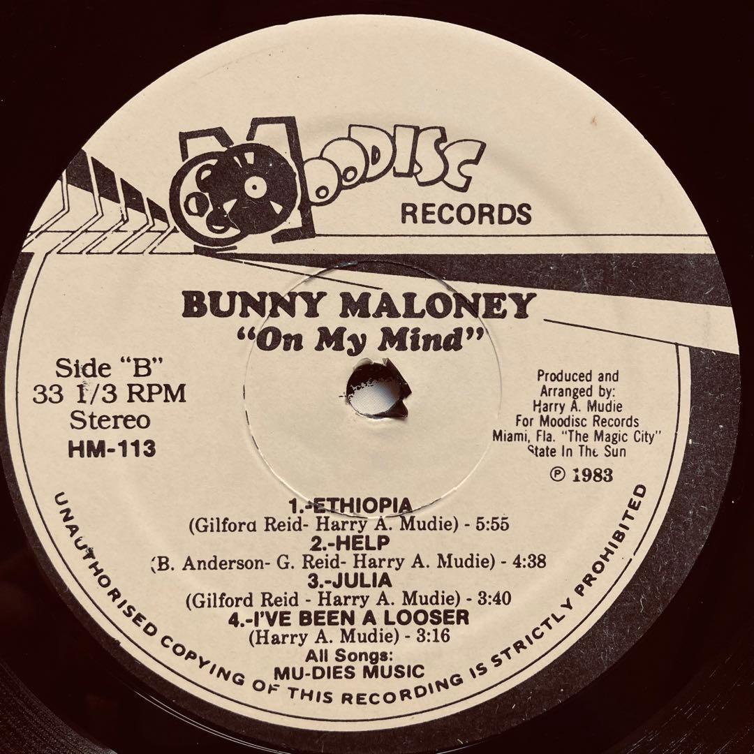 LP盤 BUNNY MALONEY - ON MY MIND レゲエ /ラバーズ