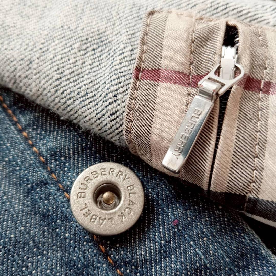バーバリー ブラックレーベル デニムジャケット ノバチェック Mサイズ
