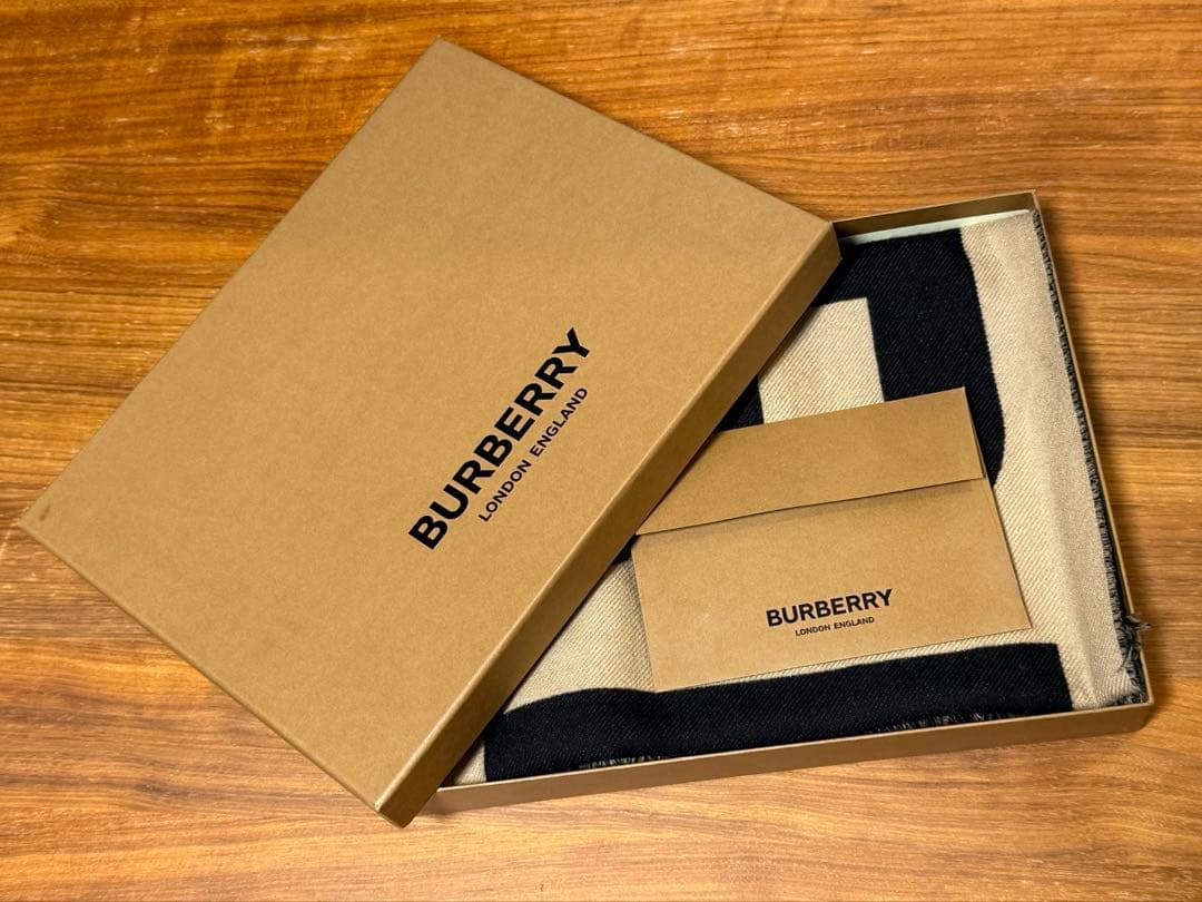 BURBERRY バーバリー マフラー ロゴ ウール ジャガード