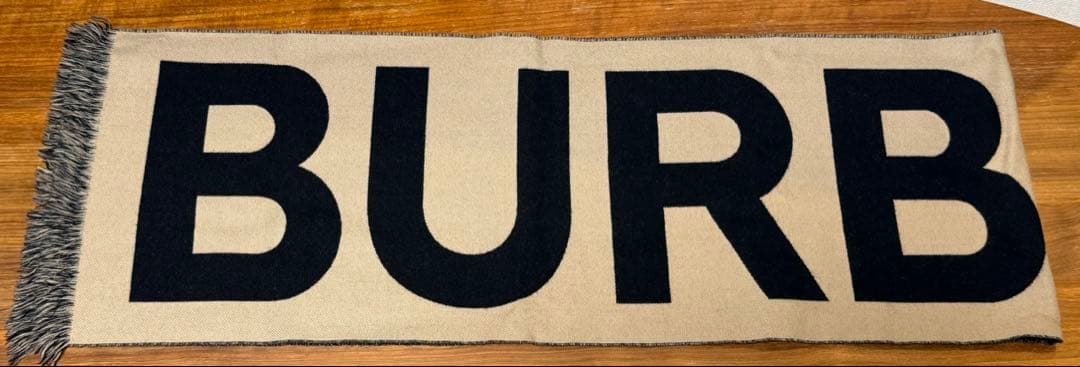 BURBERRY バーバリー マフラー ロゴ ウール ジャガード
