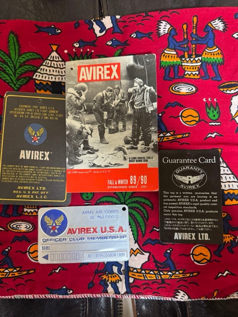 Jun  90s AVIREX A-2 本革フライトジャケット