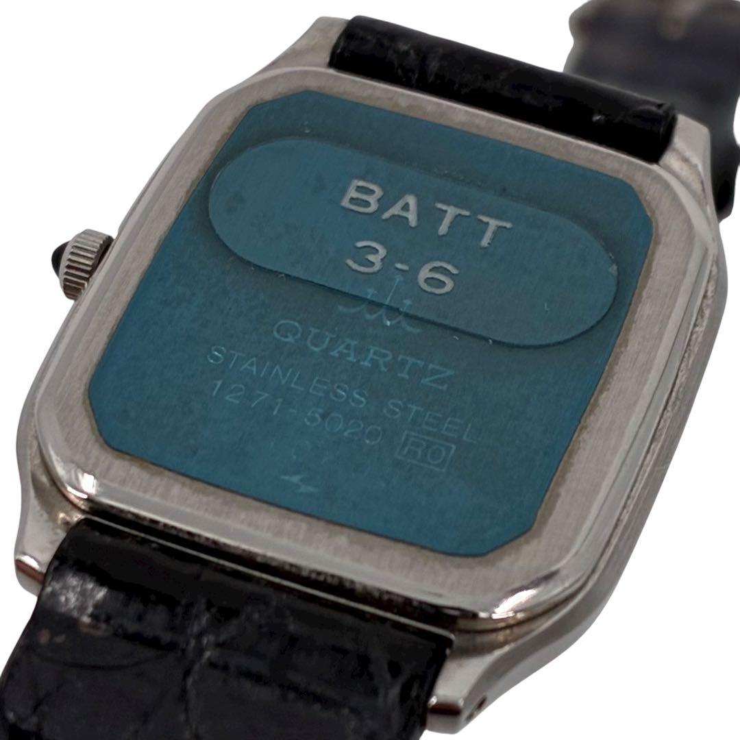 【新品電池交換済】セイコー　クレドール　腕時計 1271-5020 スクエア