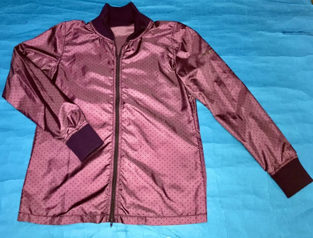 Heal Creek ヒールクリーク★ジップアップジャケット 40 紫×ドット