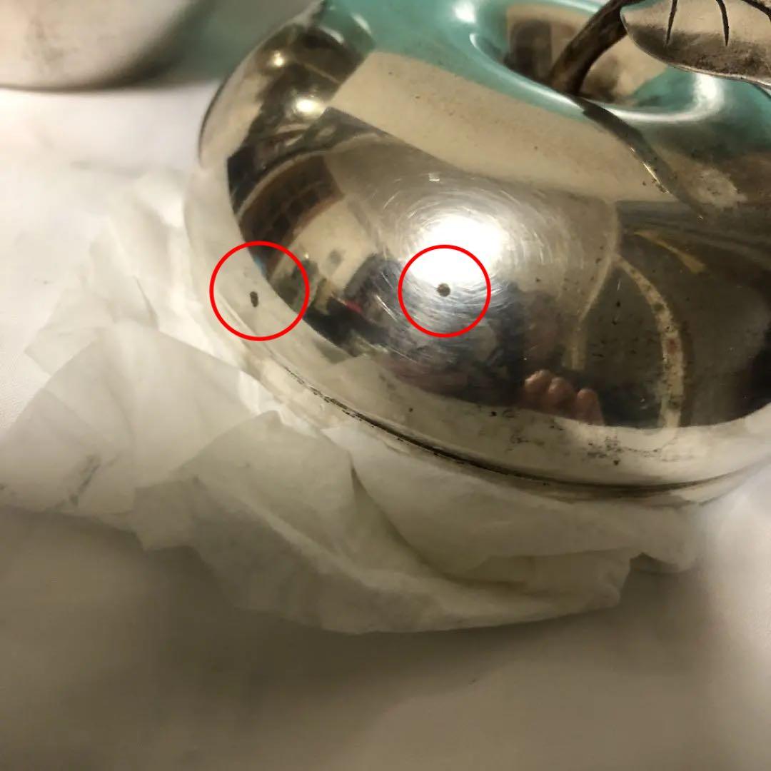 TIFFANY アップルモチーフ　シルバー小物入れ　ヴィンテージ