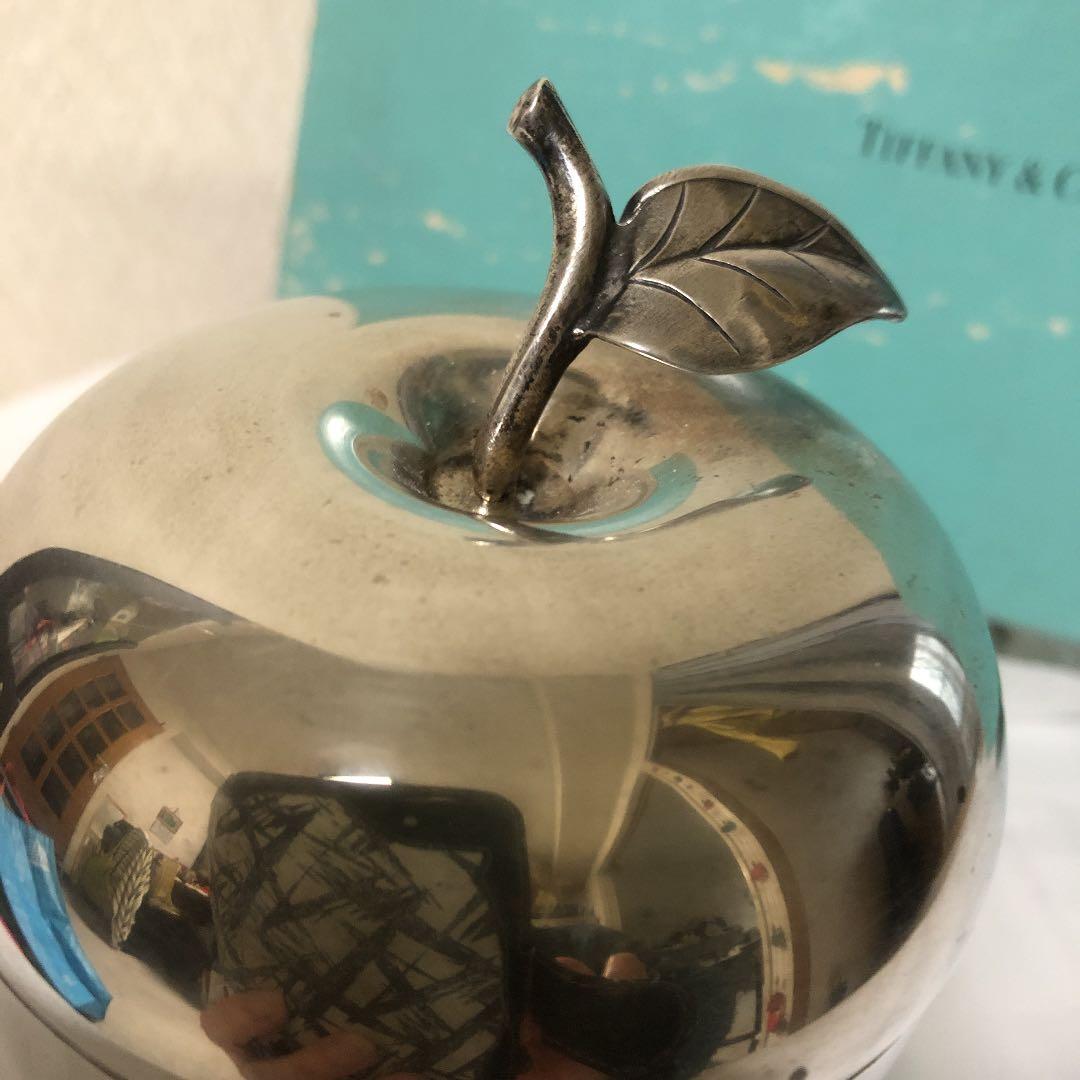 TIFFANY アップルモチーフ　シルバー小物入れ　ヴィンテージ