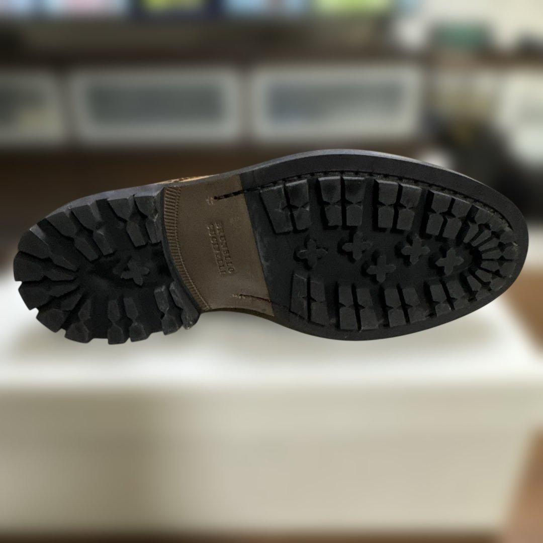 は*は様 Brunello Cucinelli ブラウンウィングチップシューズ