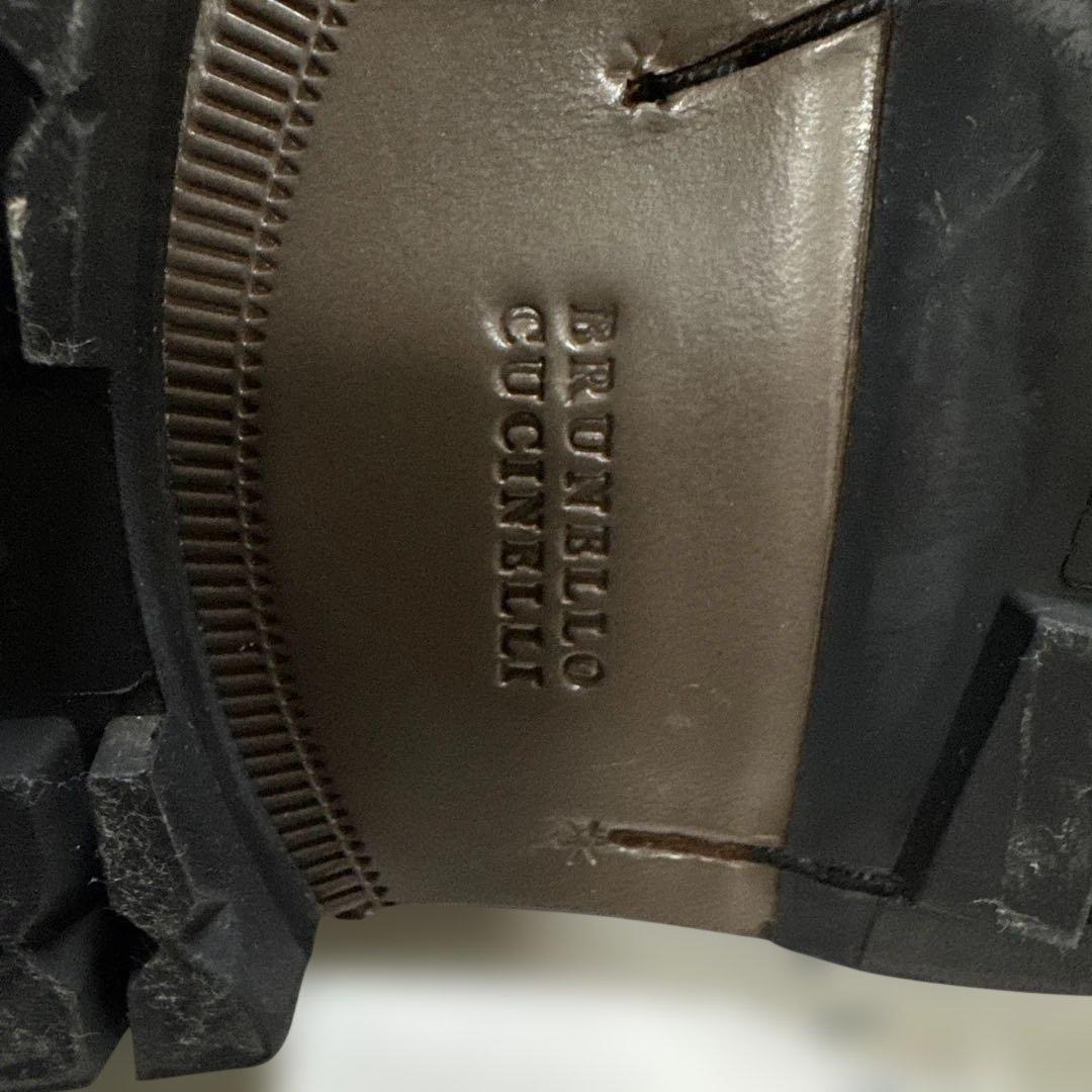 は*は様 Brunello Cucinelli ブラウンウィングチップシューズ