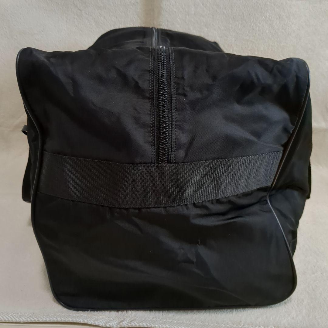 美品 PRADA ボストンバッグ ブラック 三角ロゴ テスートナイロン 鍵付き
