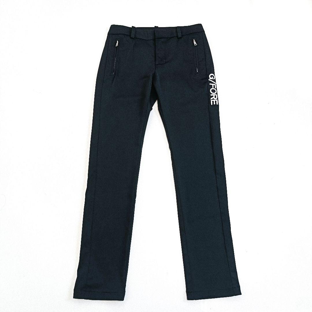 G/FORE ジーフォア ロゴ入り スリムフィットパンツ 36 黒 ブラック