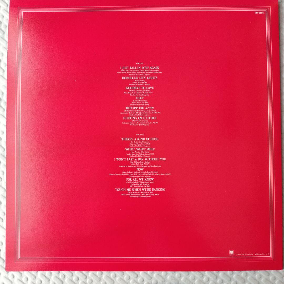 レコード カーペンターズ アンソロジー（4枚組）