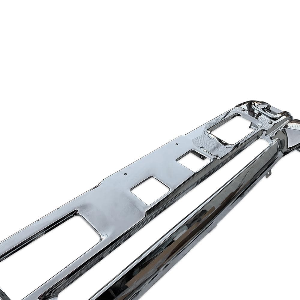 いすゞ 07エルフ 標準キャブ メッキ フロント バンパー + ガーニッシュ