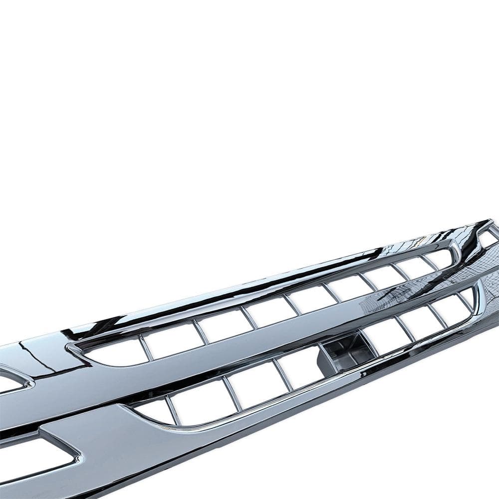 いすゞ 07エルフ 標準キャブ メッキ フロント バンパー + ガーニッシュ