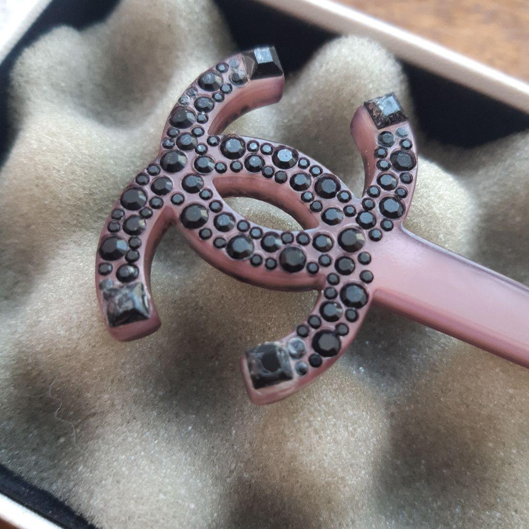 シャネル　ラインストーン　かんざし