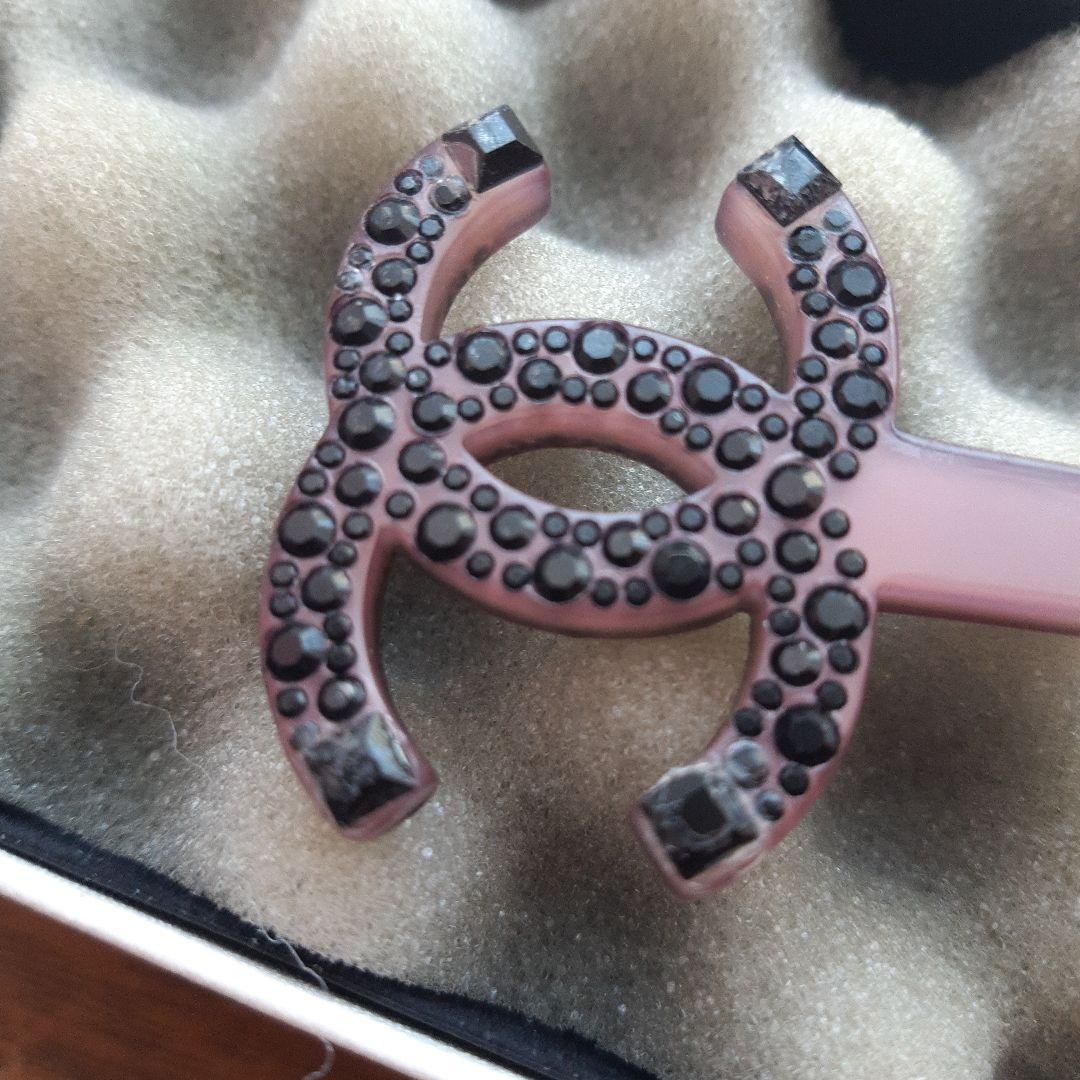 シャネル　ラインストーン　かんざし