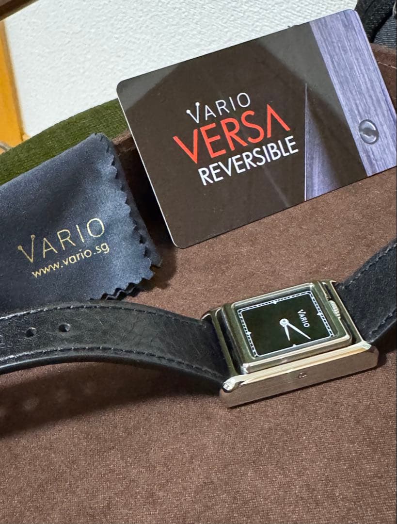時計 Vario VERSA Reversible Silver-BlackWatch